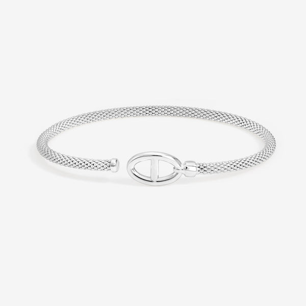 Simply Silver Sterling Silver 925 Premium Polished Marine Link Cuff