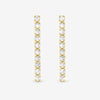 Jon Richard Gold Plated and Cubic Zirconia Round Tennis Earrings