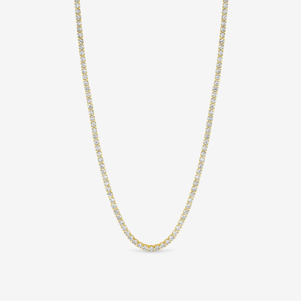 Jon Richard Gold Plated and Cubic Zirconia Round Tennis Necklace