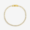 Jon Richard Gold Plated and Cubic Zirconia Round Tennis Bracelet