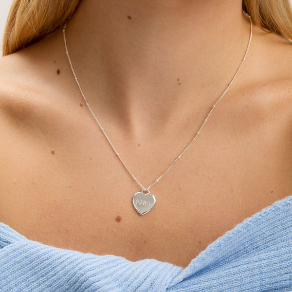 Simply Silver Sterling Silver 925 Polished Heart Pendant