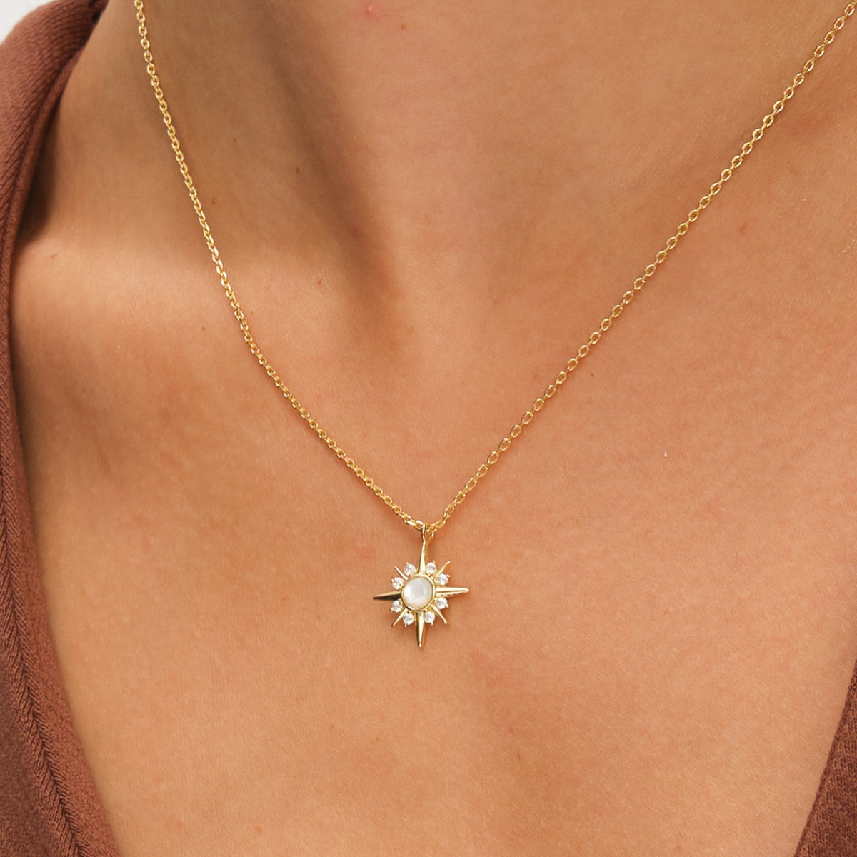 Inicio 14K Gold Plated Cubic Zirconia Star Set - Gift Box