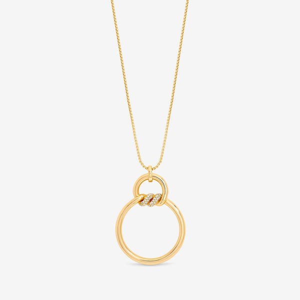 Jon Richard Gold Plated And Pave Long Pendant