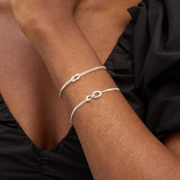 Simply Silver Sterling Silver 925 Diamond Cut Interlink Bracelet