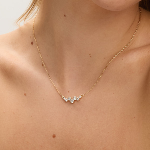 Jon Richard Gold Plated Bubble Crystal Trio Set - Gift Box