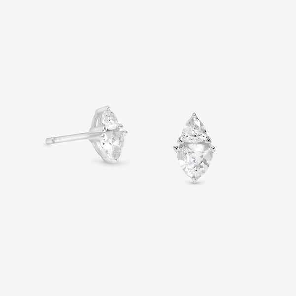 Simply Silver Sterling Silver 925 Cubic Zirconia Stud Earrings