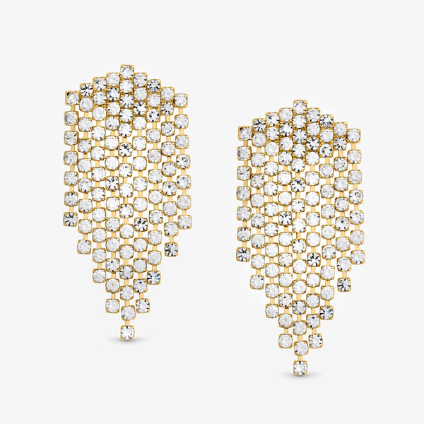 Mood Gold Crystal Chandelier Mini Drop Earrings
