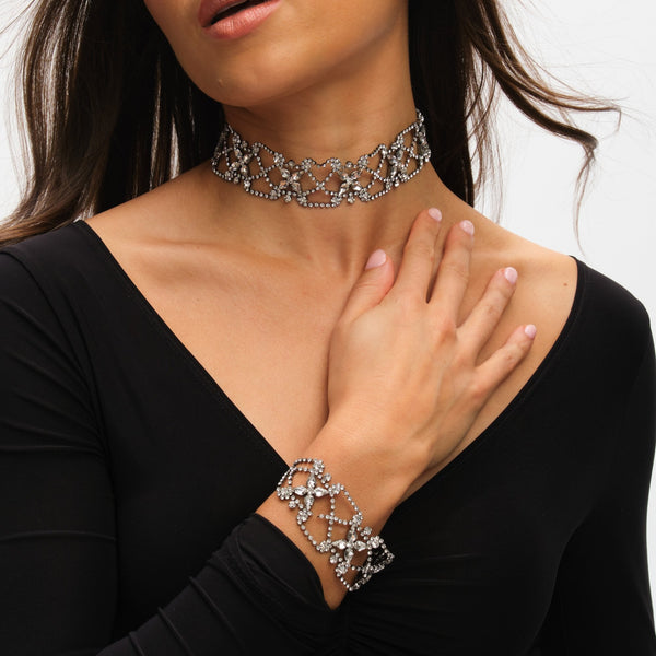 Mood Hematite Crystal Lattice Choker