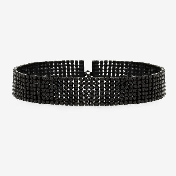 Mood Jet Crystal Statement Choker