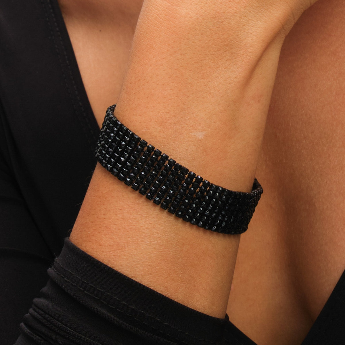 Mood Jet Crystal Bracelet