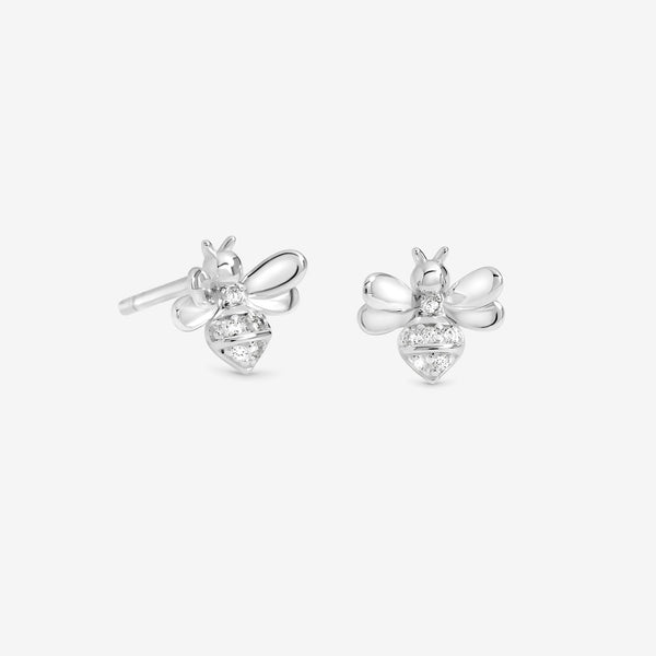 Simply Silver Sterling Silver 925 Polished Bee Stud Earrings