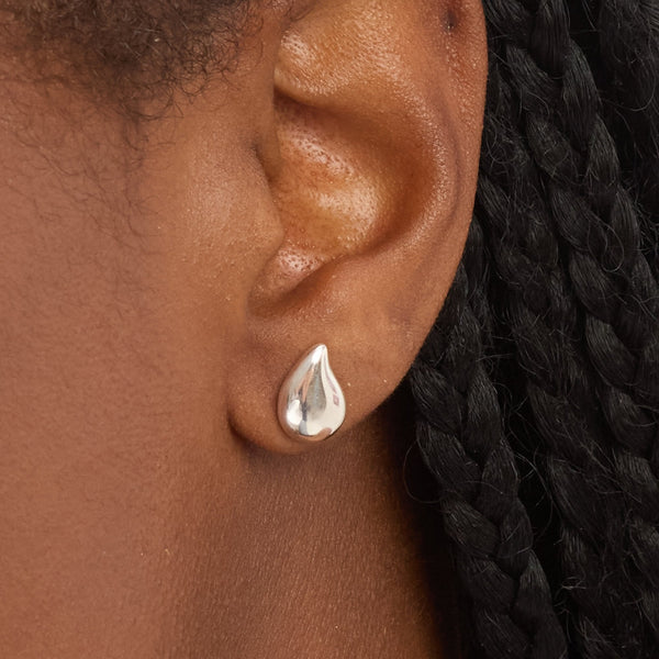 Simply Silver Sterling Silver 925 Polished Nugget Stud Earrings