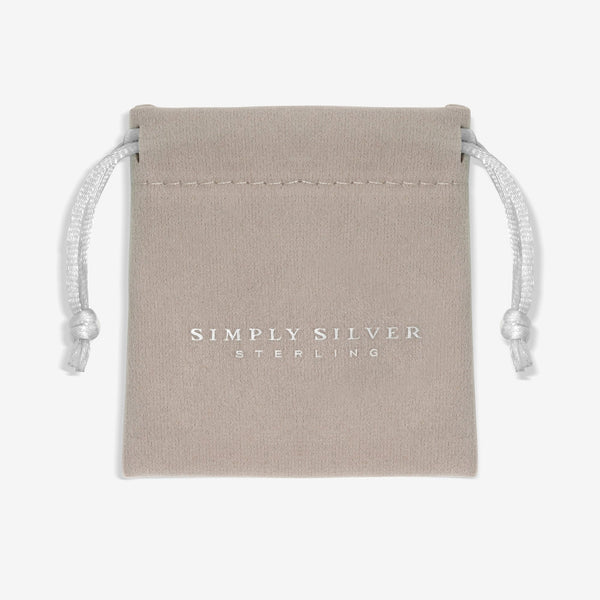 Simply Silver Sterling Silver 925 Polished Heart and Pawprint Pendant