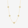 Jon Richard Gold Plated Pave Clover Necklace