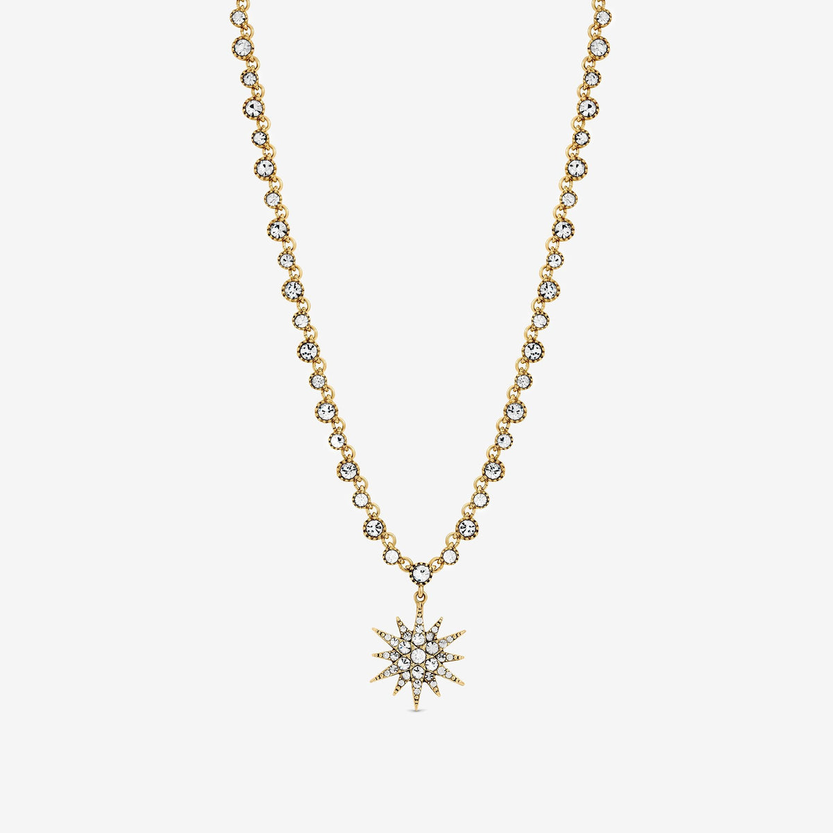 Mood Antique Gold Crystal Celestial Pendant