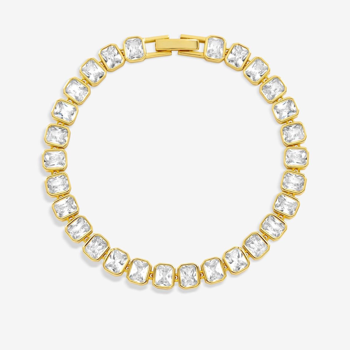 Jon Richard 18ct Gold Plated and Crystal Tennis Bracelet