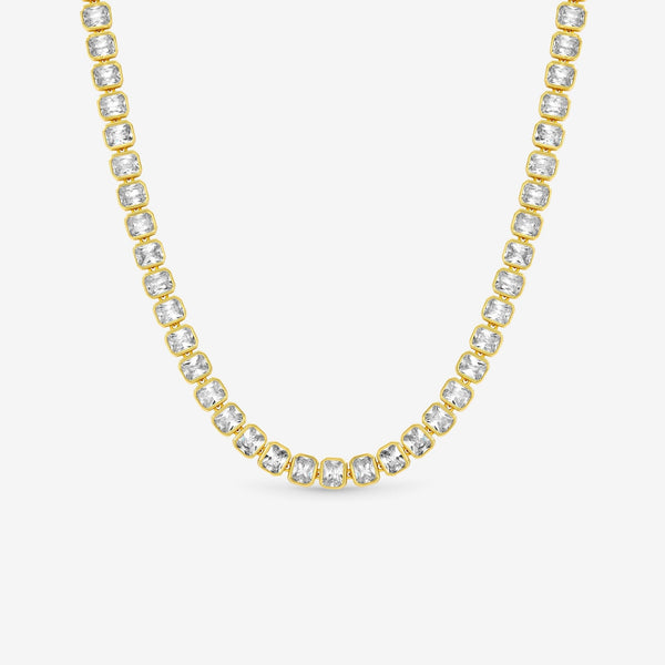 Jon Richard 18ct Gold Plated and Crystal Tennis Necklace