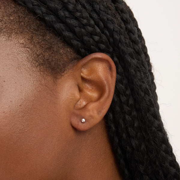 Simply Silver Sterling Silver 925 Polished Ball Stud Earrings