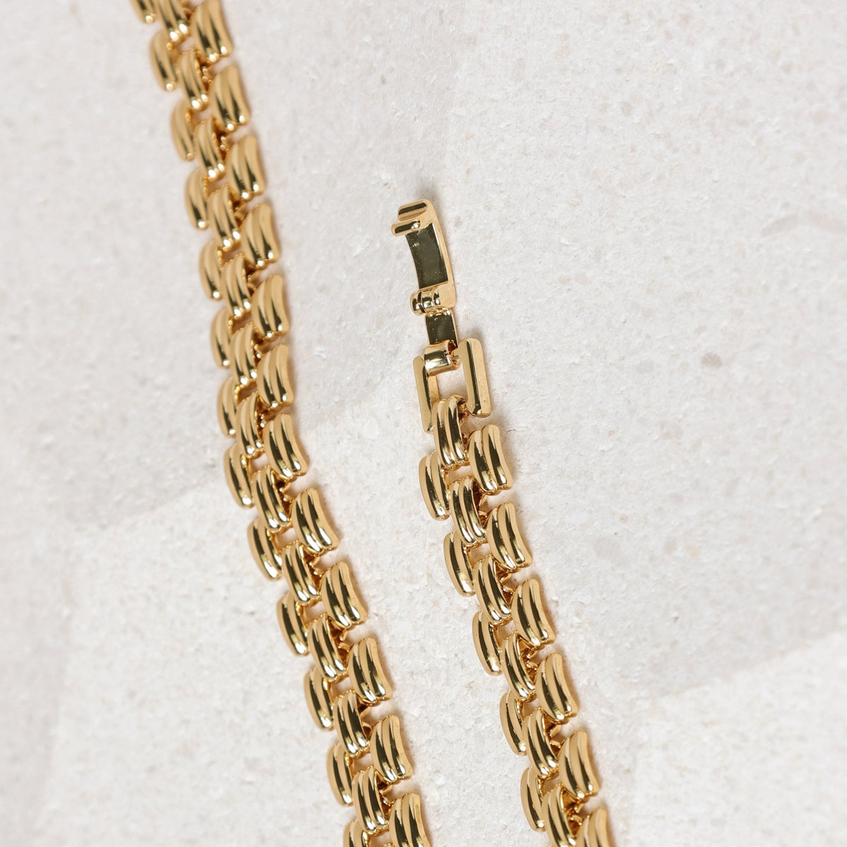 Jon Richard 18ct Gold Plated Gate Chain Necklace