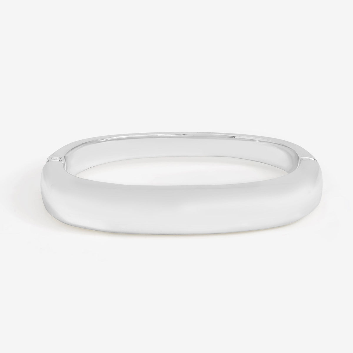Jon Richard Silver Plated Polished Rectanglar Bangle