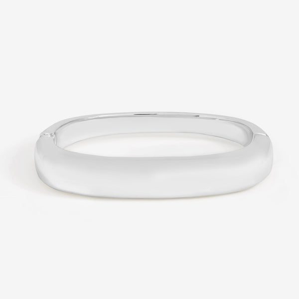 Jon Richard Silver Plated Polished Rectanglar Bangle