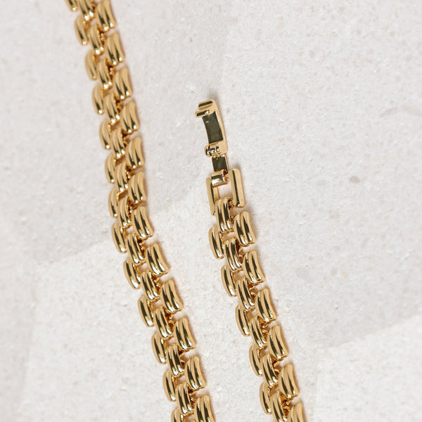 Jon Richard 18ct Gold Plated Gate Chain Bracelet