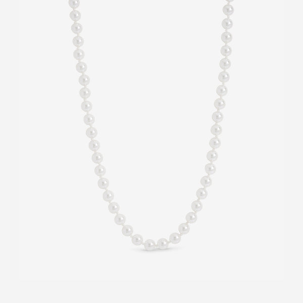 Jon Richard Silver Plated 6mm Knotted Pearl Necklace