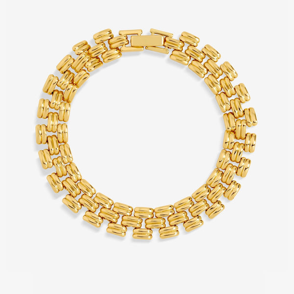 Jon Richard 18ct Gold Plated Gate Chain Bracelet