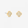 Jon Richard Gold Plated Micro Pave Stud Earrings