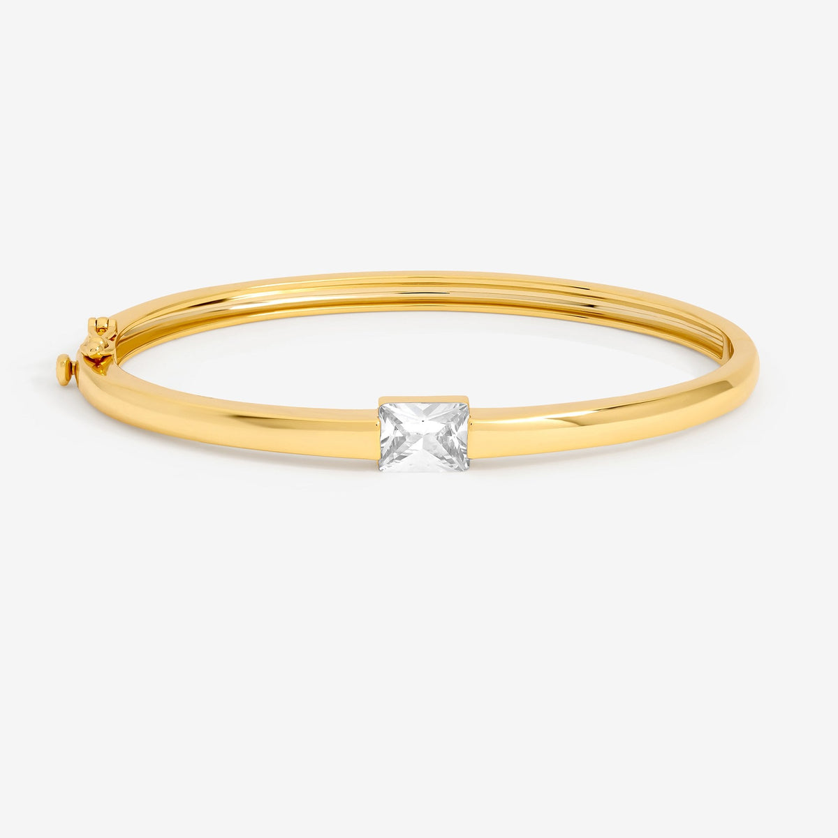 Jon Richard 14K Gold Plated and Cubic Zirconia Stone Bangle