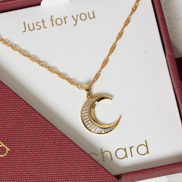 Jon Richard 18ct Gold Plated Celestial Pendant - Gift Box