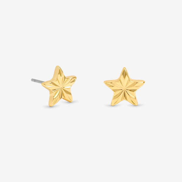 Jon Richard 18ct Gold Plated Star Earrings - Gift Cracker