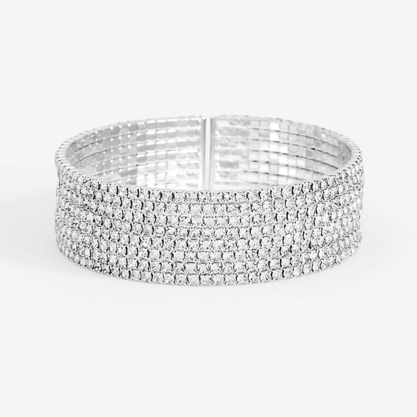 Jon Richard Crystal Stone Multirow Cuff
