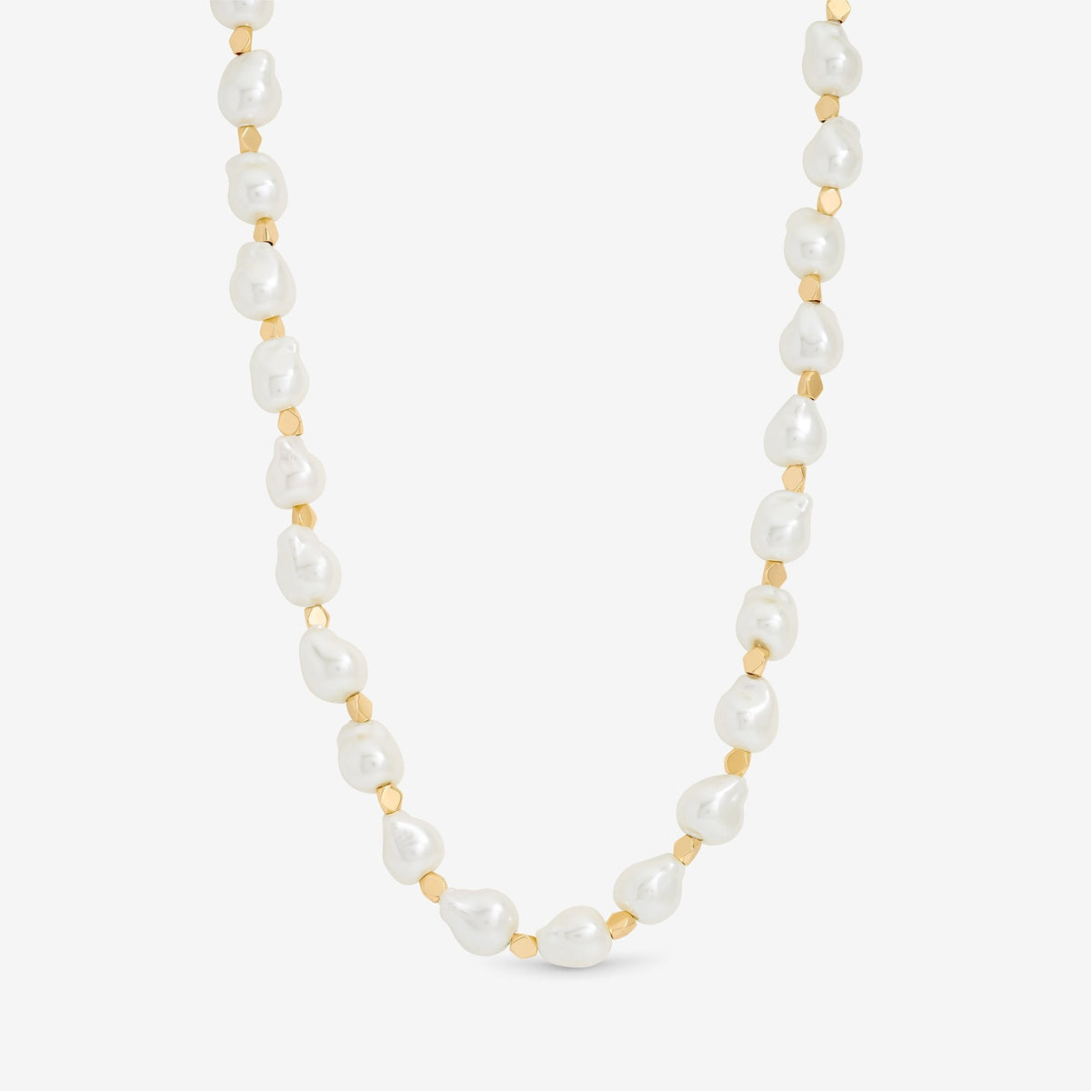 Jon Richard Gold Plated Pearl T Bar Necklace