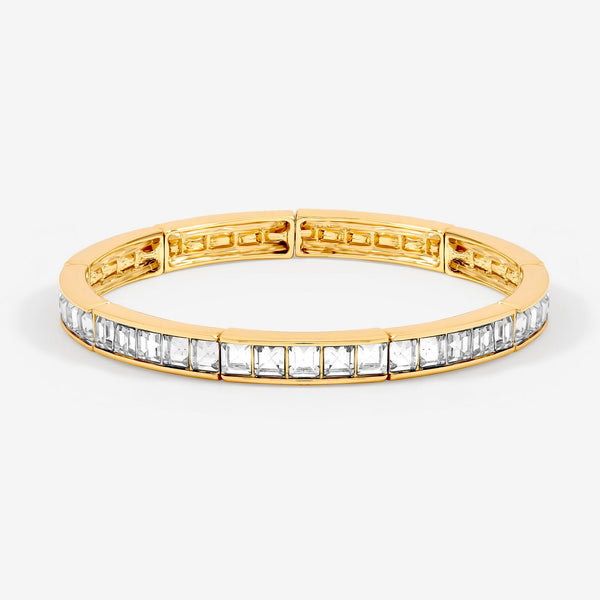 Jon Richard Gold Plated and Cubic Zirconia Stretch Bracelet