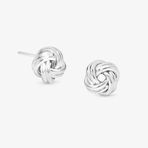 Simply Silver Sterling Silver 925 Polished Knot Stud Earrings