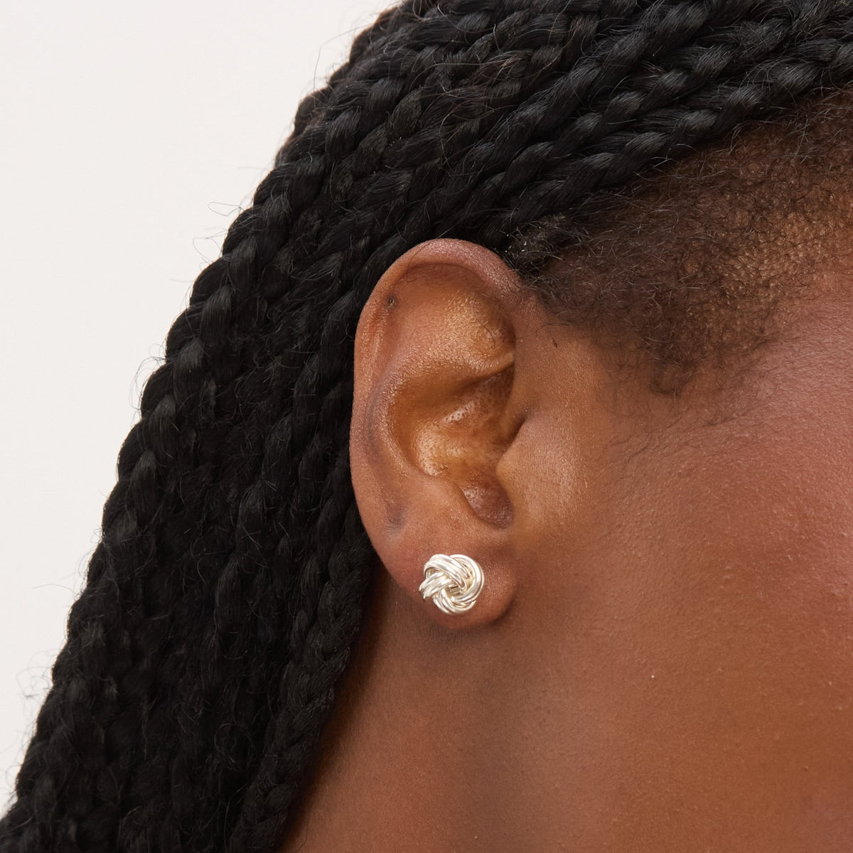 Simply Silver Sterling Silver 925 Polished Knot Stud Earrings