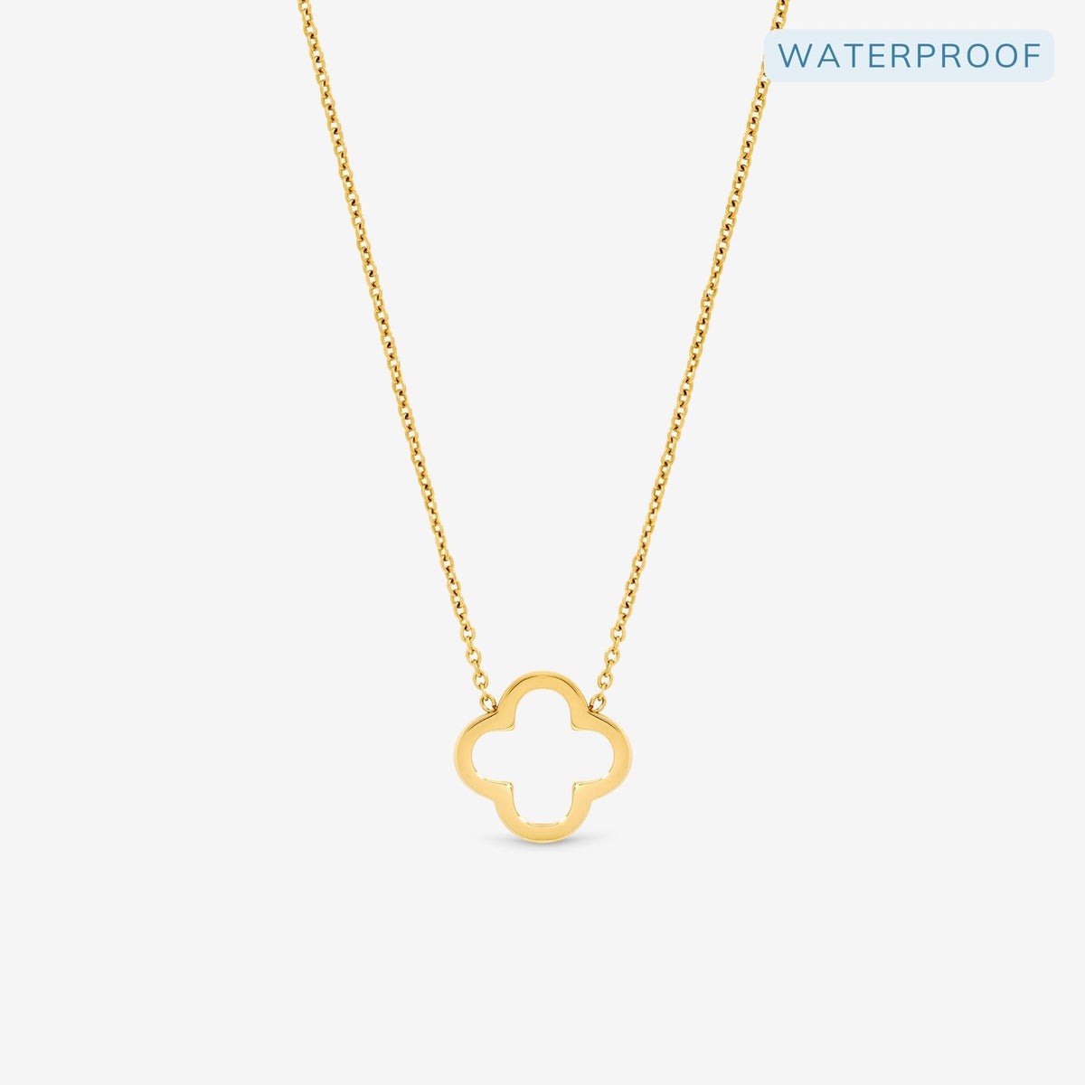 Jon Richard Waterproof Gold Plated Clover Pendant