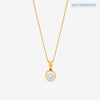 Jon Richard Waterproof Gold Plated Crystal Bezel Pendant