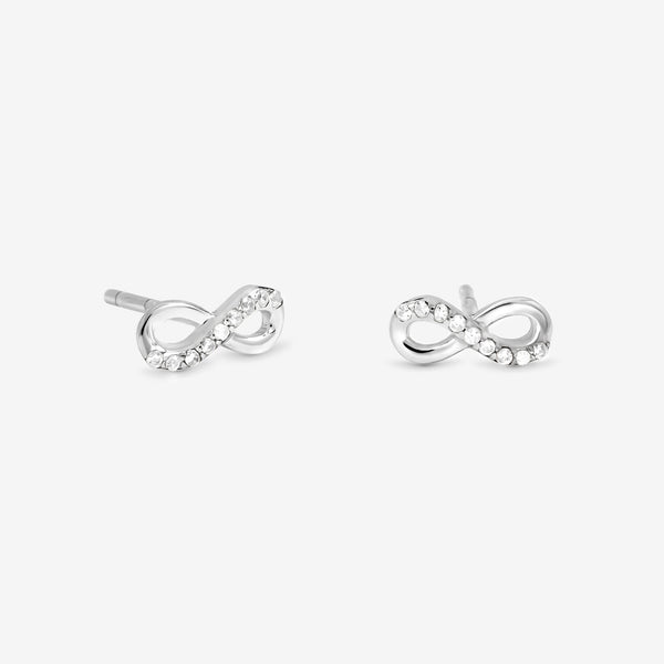 Simply Silver Sterling Silver 925 Cubic Zirconia Infinity Earrings - Gift Cracker