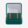 Jon Richard 14ct Gold Plated and Red Cubic Zirconia Tennis Earrings - Gift Box