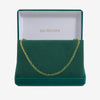 Jon Richard 14ct Gold Plated and Emerald Cubic Zirconia Tennis Necklace - Gift Box