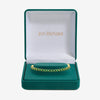 Jon Richard 14ct Gold Plated and Emerald Cubic Zirconia Tennis Bracelet - Gift Box