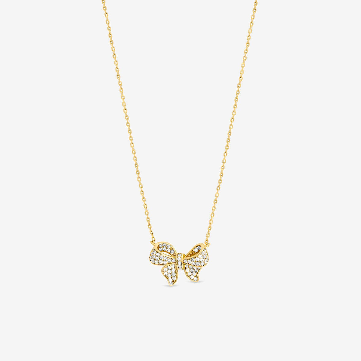 Jon Richard 18K Gold Plate Bow Pendant -  Gift Box