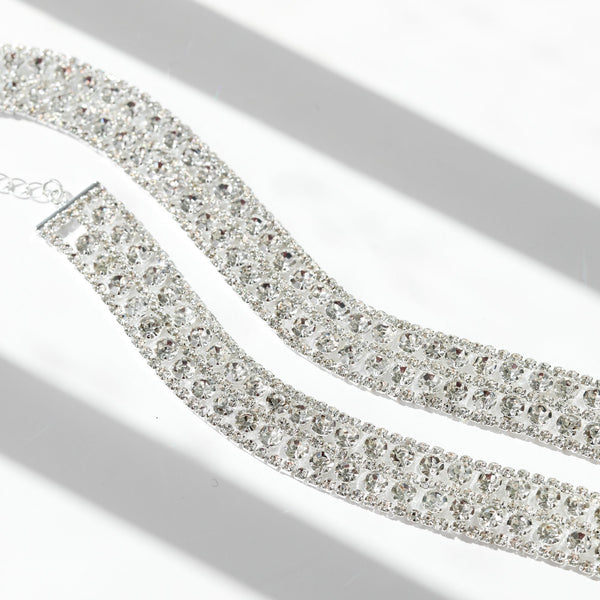 Mood Silver Crystal Mixed Stone Bracelet