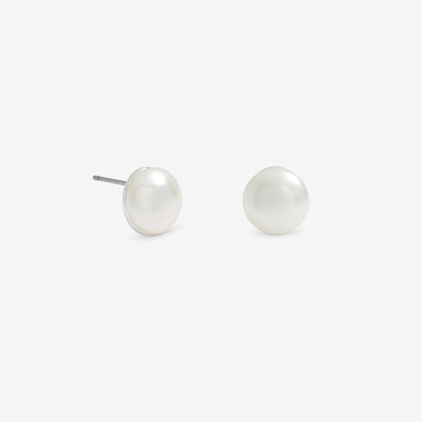 Jon Richard Cream Small Bouton Pearl Earrings