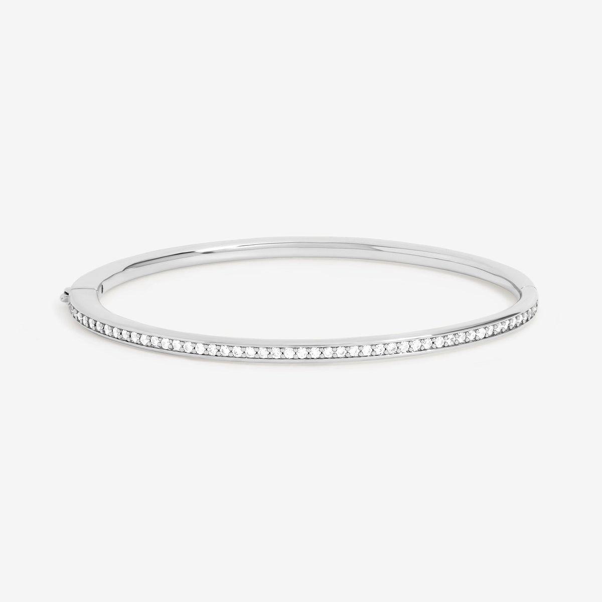 Jon Richard Silver Plated and Pave Bangle
