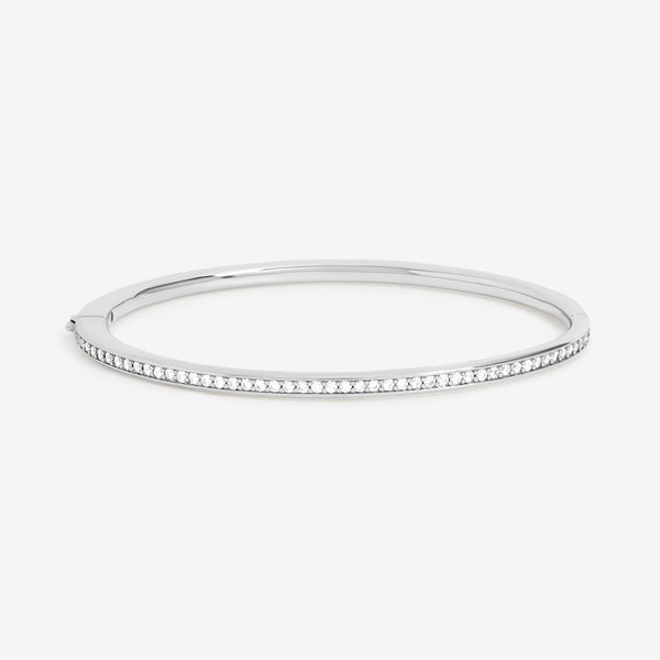 Jon Richard Silver Plated and Pave Bangle