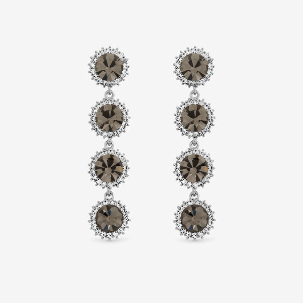 Jon Richard Black Diamond Statement Drop Earrings