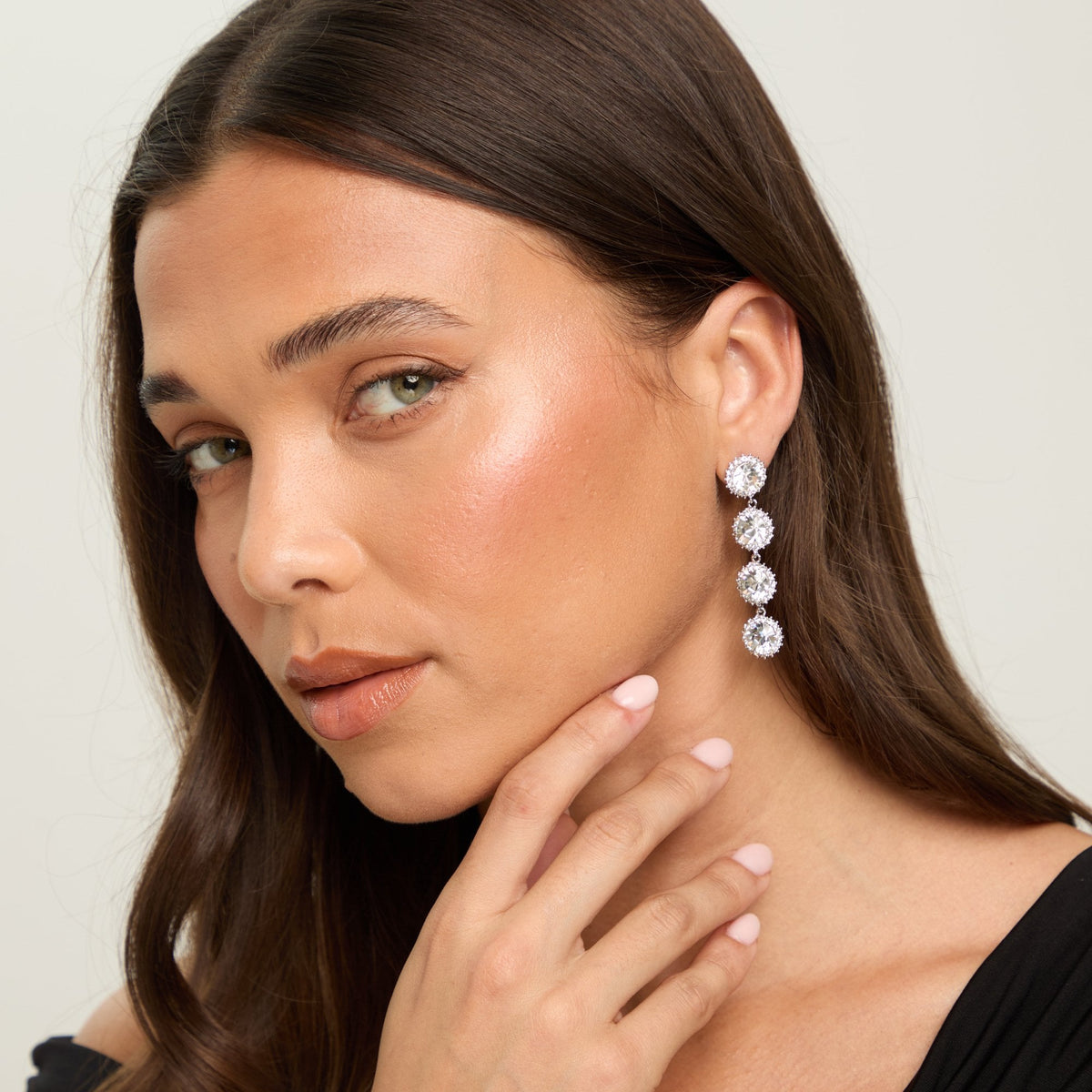 Jon Richard Crystal Statement Drop Earring